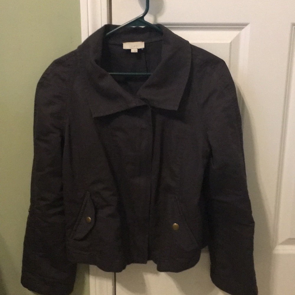 Lightweight dark navy zip up jacket